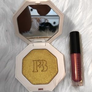 Fenty Hightligher +  Anastasia lipgloss